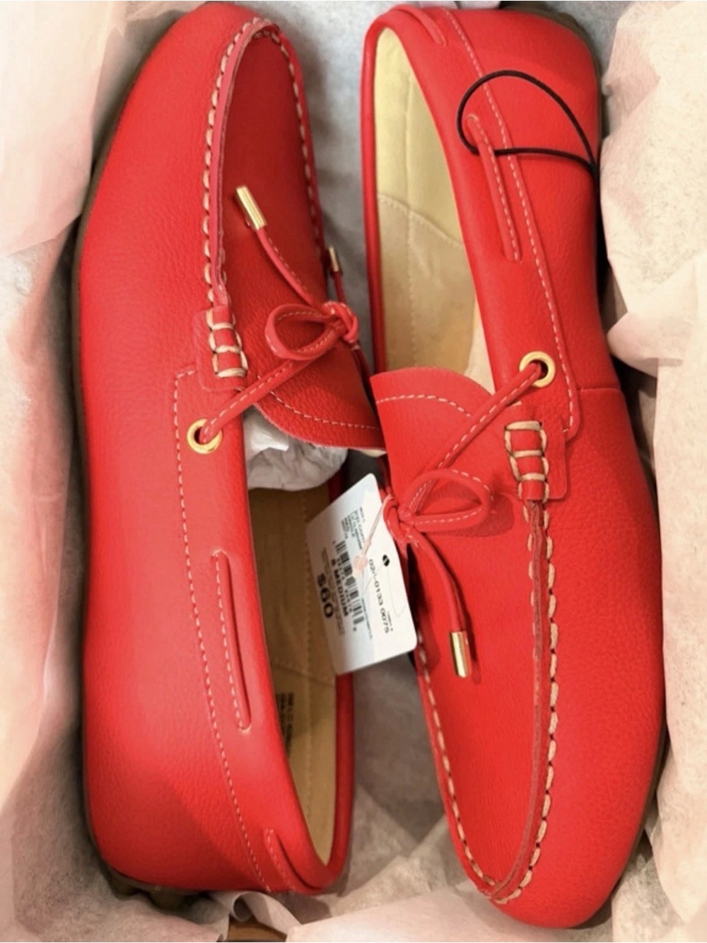Kingslie Red Driving Loafer - Slip-On Memory Foam  - Size 8 - New in box
